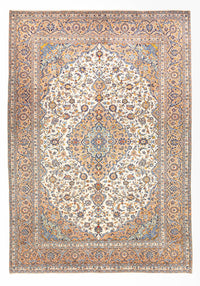 Perserteppich - Keshan - 405 x 302 cm - dunkelbeige