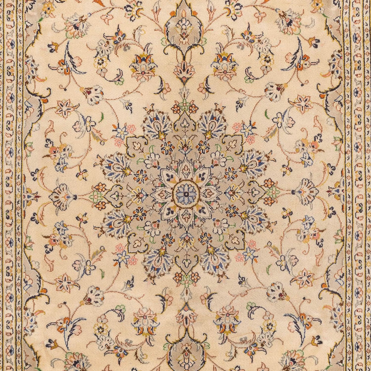 Perserteppich - Keshan - 295 x 194 cm - hellbeige