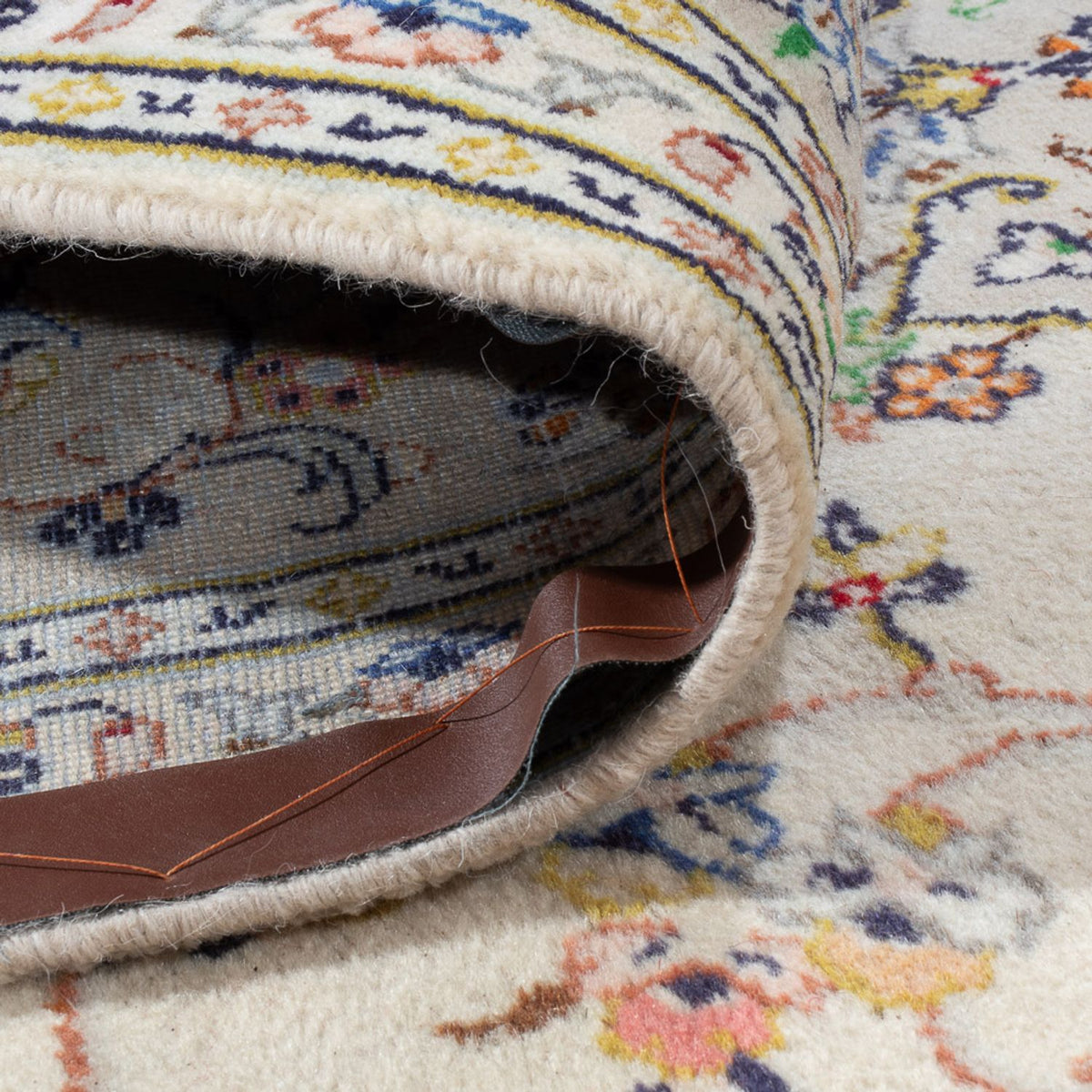 Perserteppich - Keshan - 295 x 194 cm - hellbeige