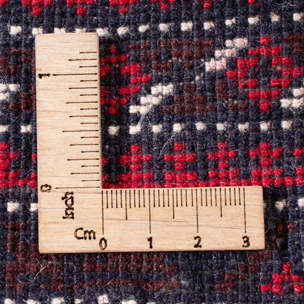 Belutsch Teppich quadratisch  - 250 x 250 cm - dunkelrot