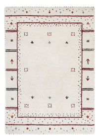 Gabbeh Teppich - Loribaft Softy - 90 x 60 cm - hellgrau