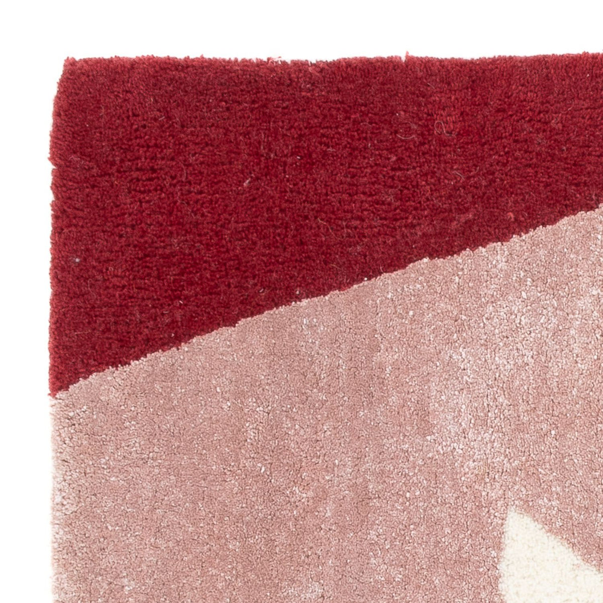 Wollteppich quadratisch  - 63 x 62 cm - mehrfarbig