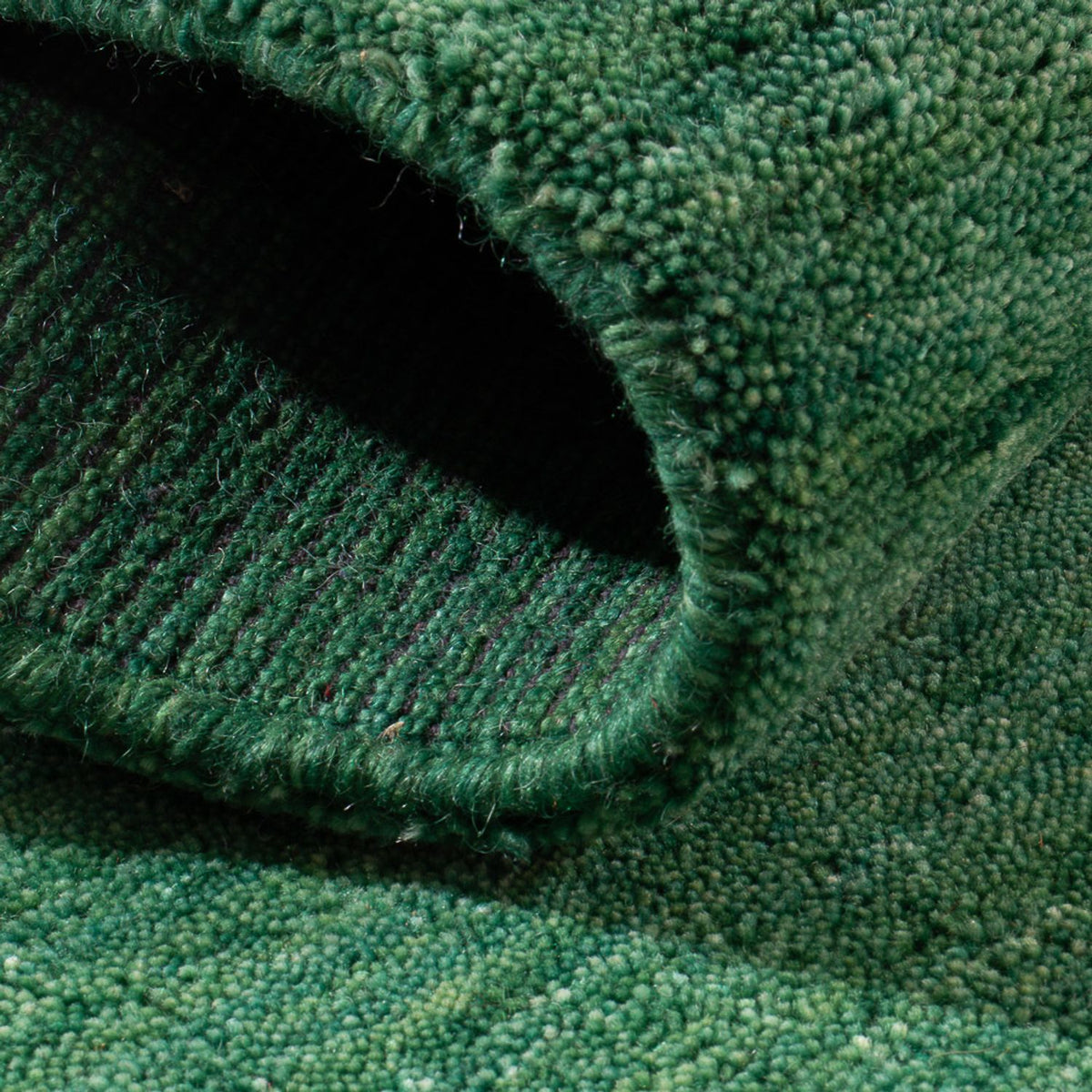 Gabbeh Teppich - Softy - 90 x 60 cm - grün