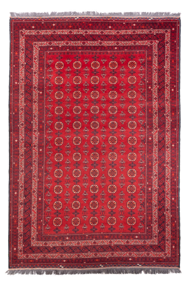 Afghan Teppich - Buchara - 278 x 191 cm - rot