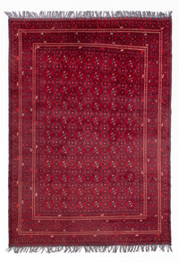 Afghan Teppich - Buchara - 281 x 193 cm - rot