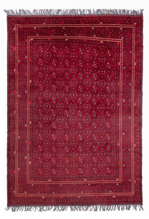 Afghan Teppich - Buchara - 281 x 193 cm - rot