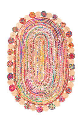 Juteteppich - Lerina - oval