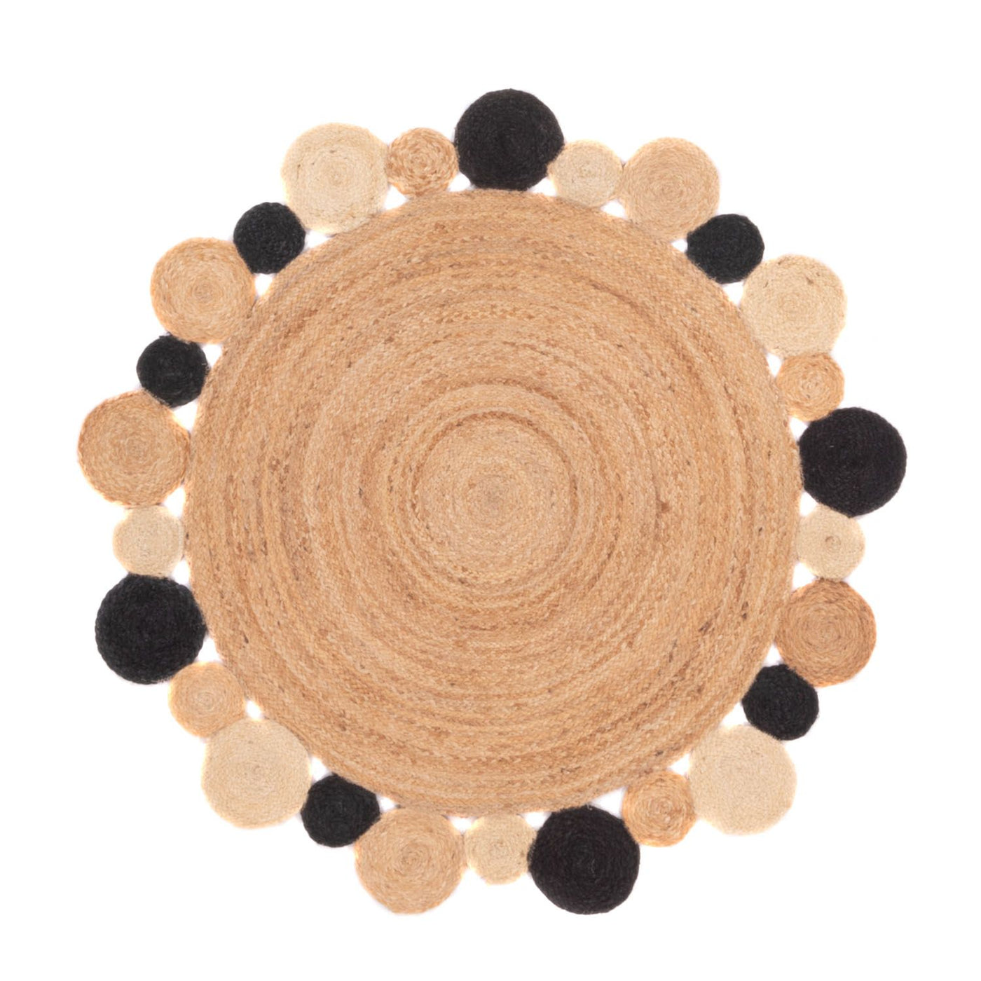 Juteteppich - Boldo - rund