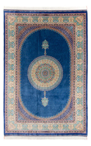 Perserteppich - Ghom - 300 x 200 cm - blau