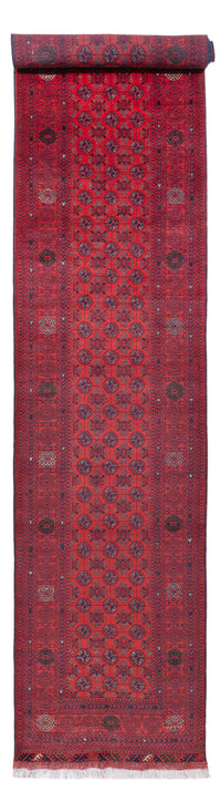 Läufer Afghan - Buchara - 479 x 89 cm - rot