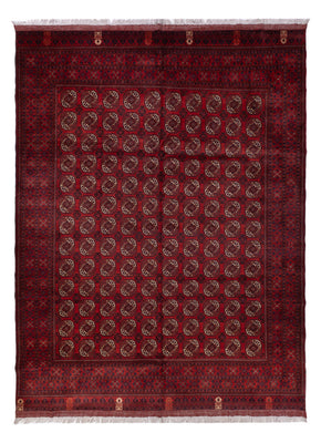 Afghan Teppich - Buchara - 334 x 252 cm - dunkelrot