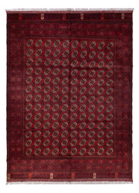 Afghan Teppich - Buchara - 334 x 252 cm - dunkelrot