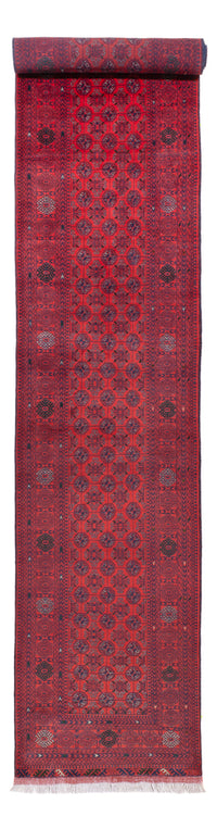 Läufer Afghan - Buchara - 479 x 89 cm - rot