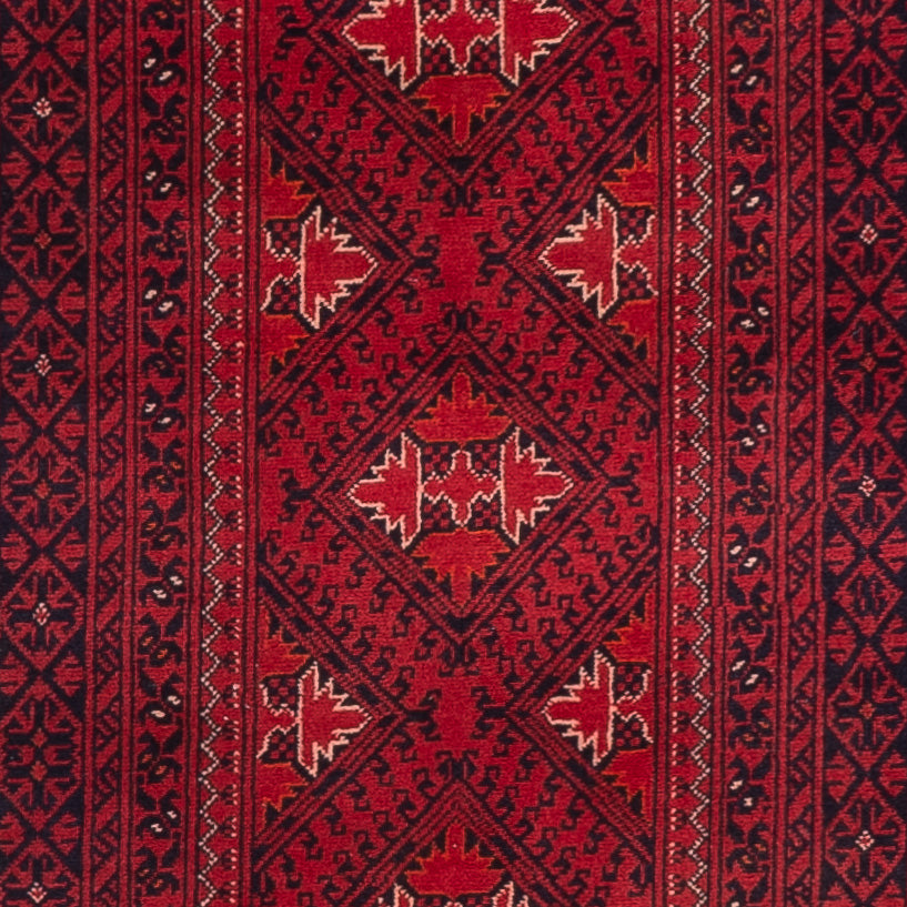 Läufer Afghan - 390 x 77 cm - rot