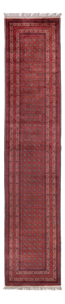 Läufer Afghan - Buchara - 376 x 75 cm - rot