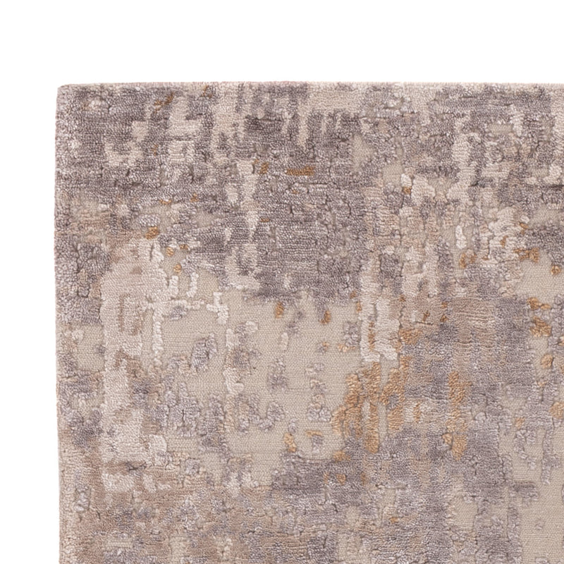 Designer Teppich - 152 x 104 cm - silber