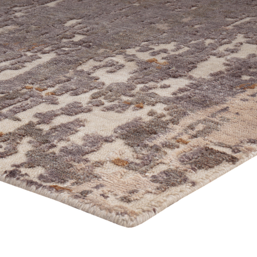 Designer Teppich - 152 x 104 cm - silber