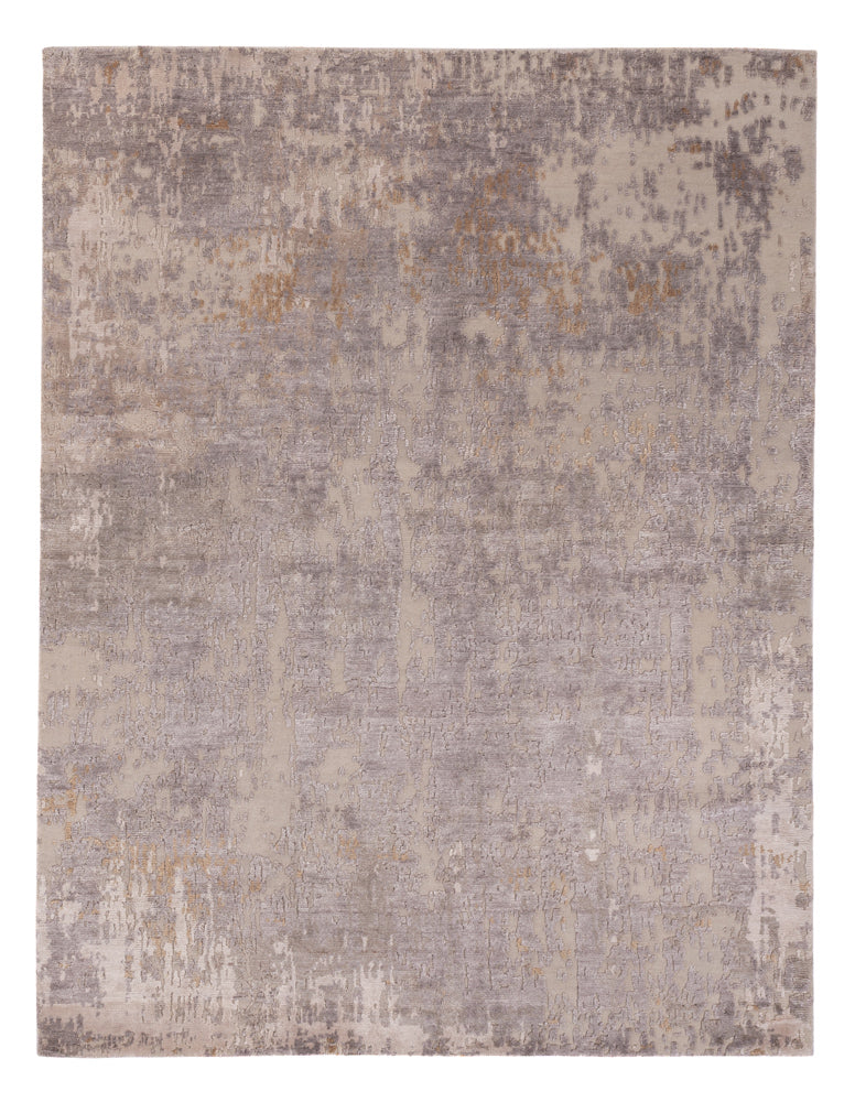 Designer Teppich - 197 x 154 cm - silber