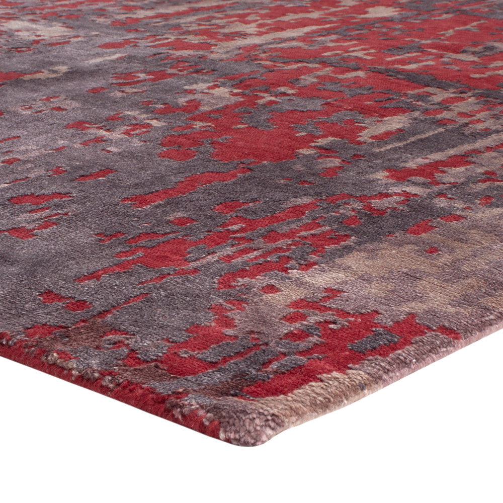 Designer Teppich - 300 x 203 cm - rot
