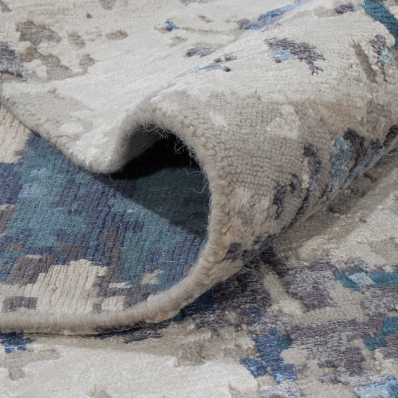 Designer Teppich - 298 x 205 cm - blau