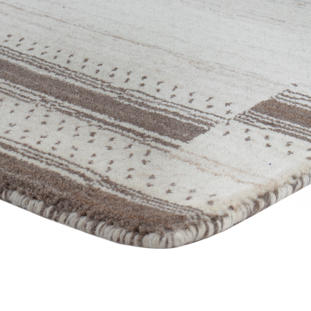 Gabbeh Teppich - Loribaft Softy - 90 x 60 cm - naturweiß