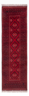 Afghan Teppich 82x283cm - Orientteppich - Läufer / Rot / 82 x 283 cm Läufer
