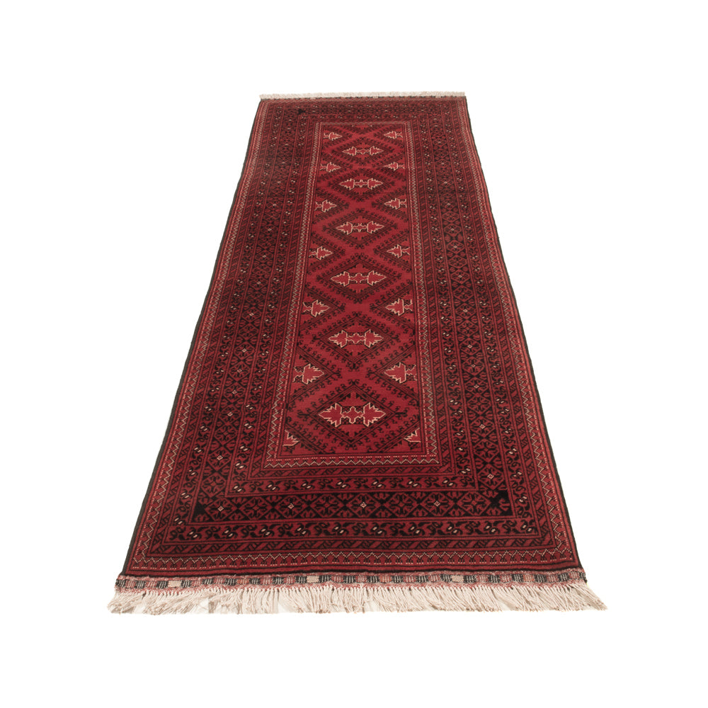 Läufer Afghan - 283 x 82 cm - rot