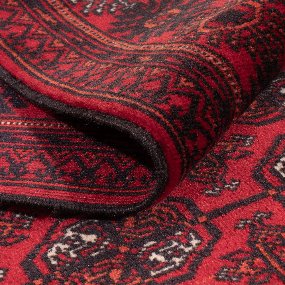 Läufer Afghan - Buchara - 294 x 84 cm - rot