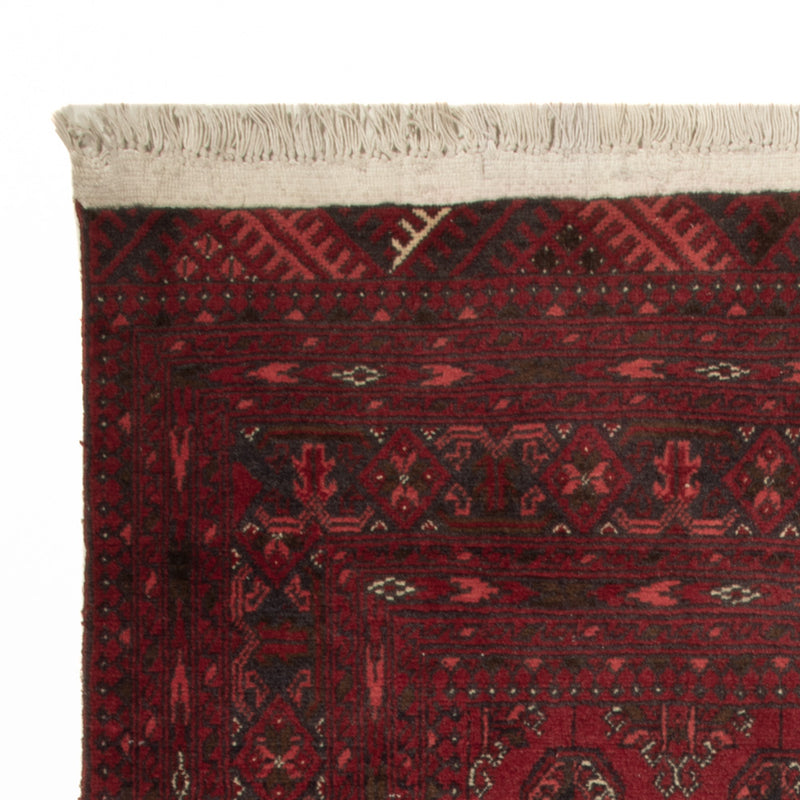 Afghan Teppich - 118 x 57 cm - dunkelrot