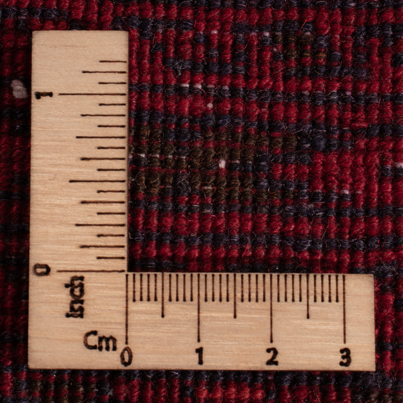 Afghan Teppich - 118 x 57 cm - dunkelrot