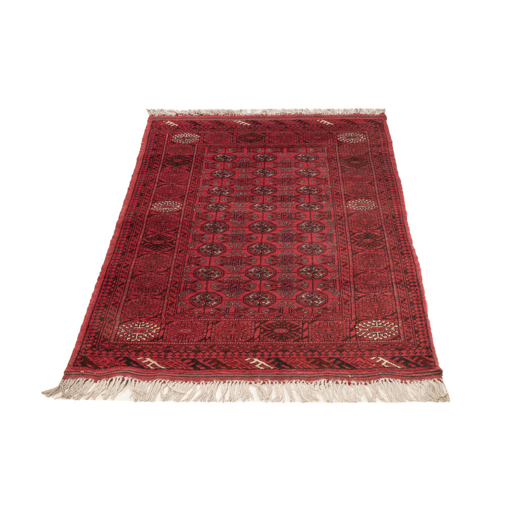 Afghan Teppich - Buchara - 122 x 70 cm - dunkelrot