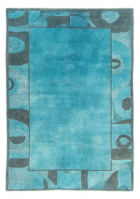 Nepal Teppich - 230 x 160 cm - hellblau