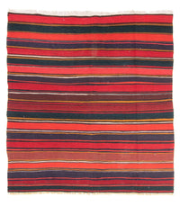 Kelim Teppich - Old quadratisch  - 215 x 190 cm - mehrfarbig