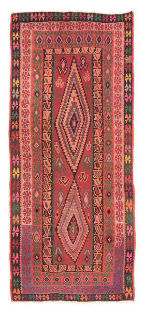 Läufer Kelim - Old - 355 x 150 cm - mehrfarbig
