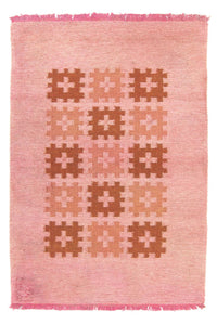 Kelim Teppich - Trendy - 179 x 117 cm - rosa