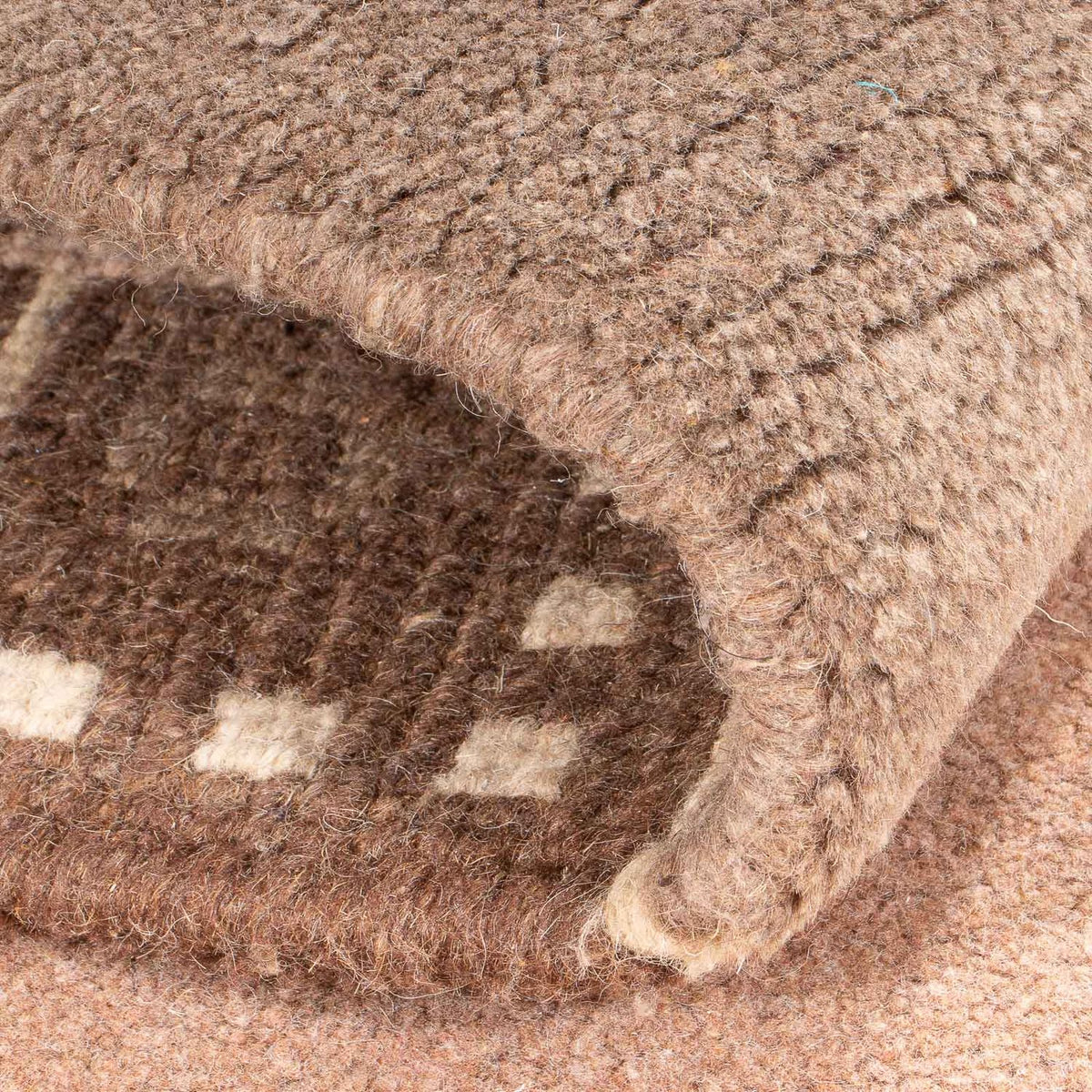 Nepal Teppich - 148 x 83 cm - hellbraun