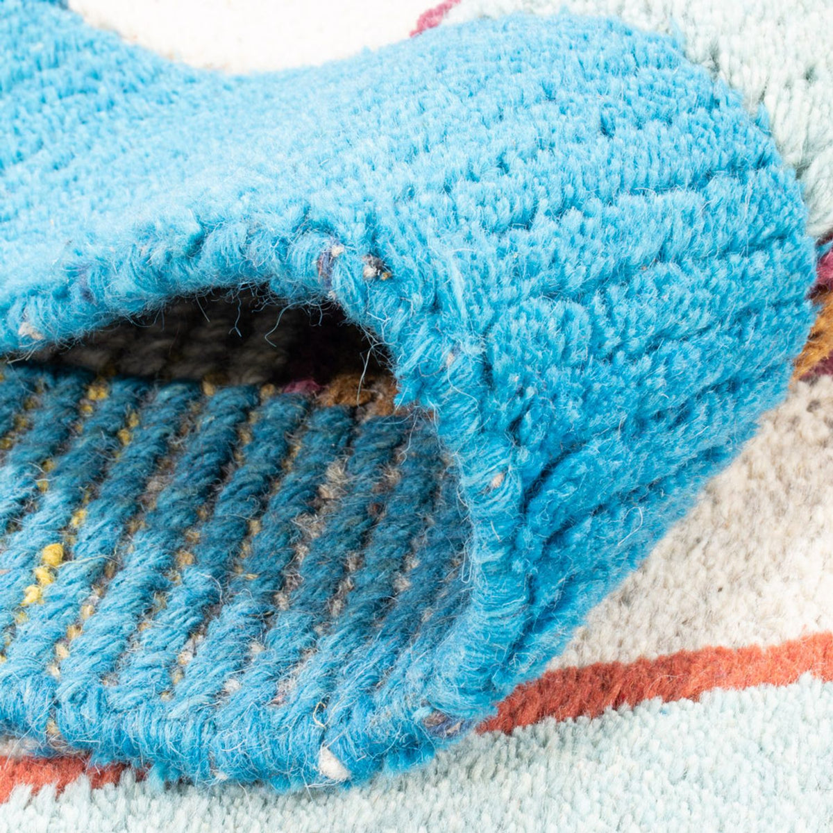 Nepal Teppich - 140 x 70 cm - türkis