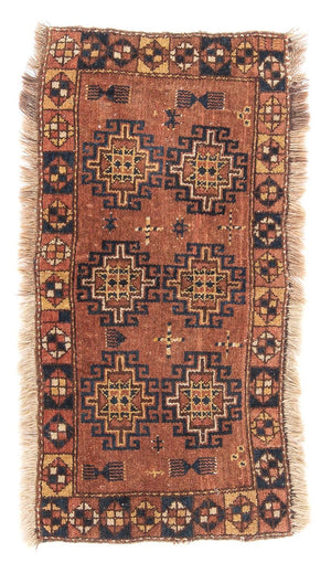 Belutsch Teppich - 105 x 60 cm - braun
