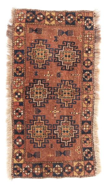 Belutsch Teppich - 105 x 60 cm - braun