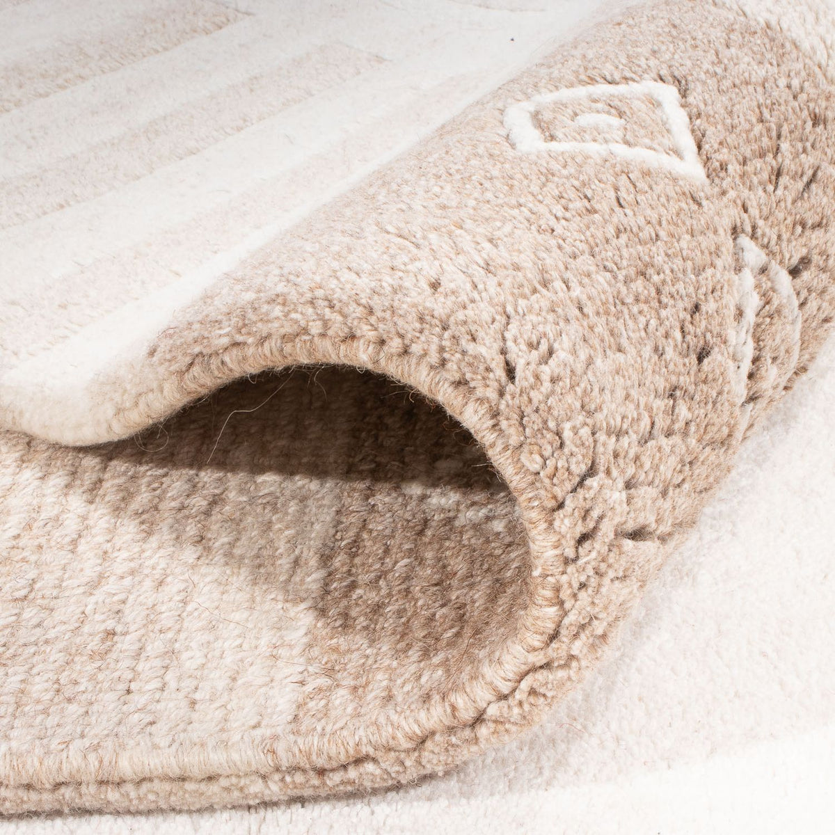 Nepal Teppich - 233 x 171 cm - natur