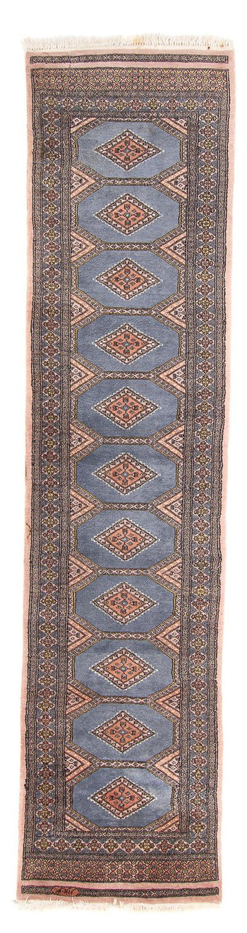 Läufer Pakistan - 325 x 80 cm - hellblau