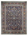 Keshan Teppich 300x390cm - Perserteppich - Rechteckig / Dunkelblau / 300 x 390 cm Rechteckig