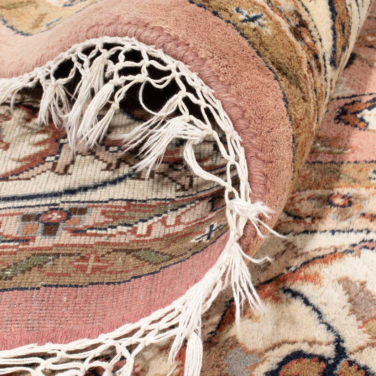 Orientteppich - Indus rund  - 245 x 245 cm - lachs