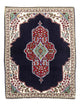 Perserteppich - Täbriz - Royal - 96 x 76 cm - dunkelblau