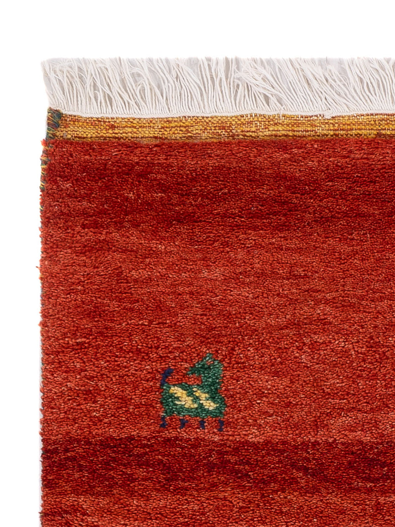 Gabbeh Teppich - Indus - 140 x 70 cm - rost