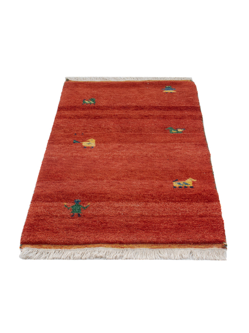 Gabbeh Teppich - Indus - 140 x 70 cm - rost