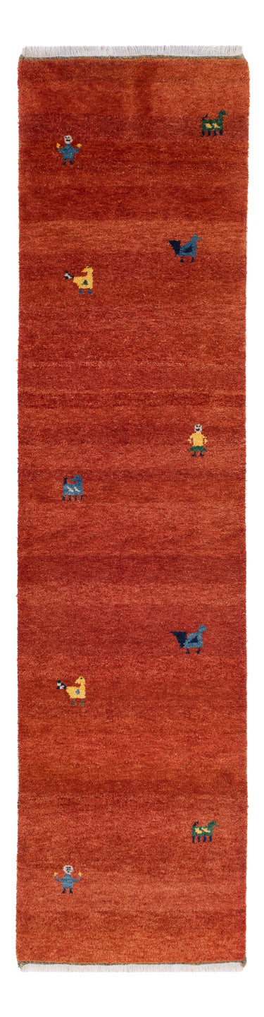 Läufer Gabbeh - Indus - 300 x 80 cm - rost