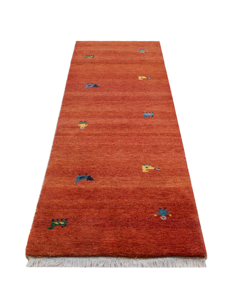 Läufer Gabbeh - Indus - 300 x 80 cm - rost