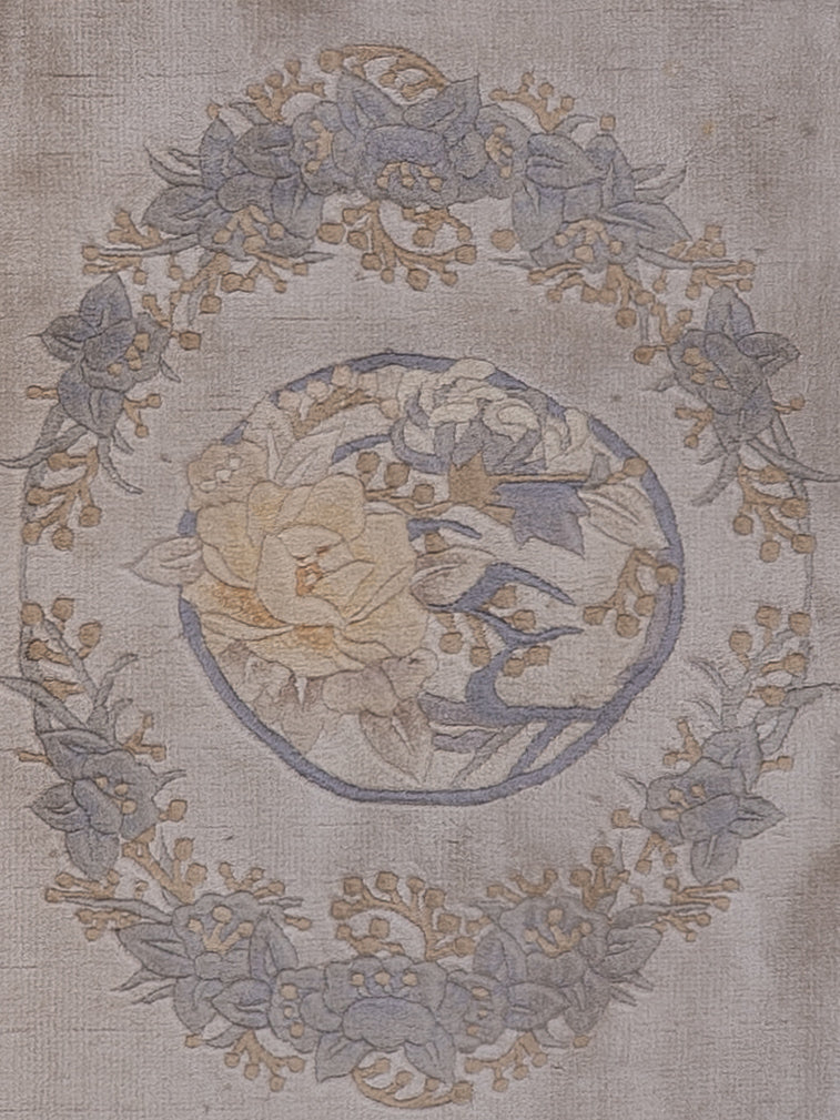 Seidenteppich - China Seide - 140 x 70 cm - hellbeige