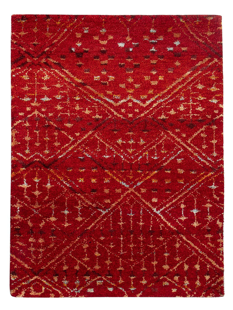 Gabbeh Teppich Indus 90x60cm - Wollteppich